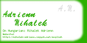 adrienn mihalek business card